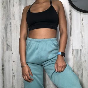 Teal sweatpants
